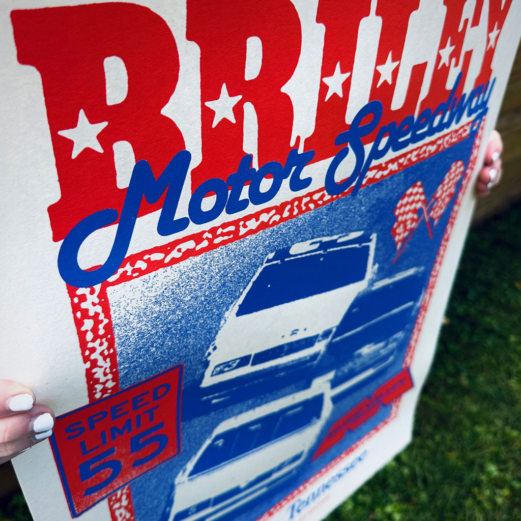 Briley Speedway poster - 18x24