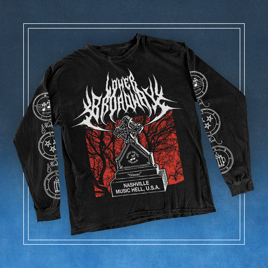 Lower Broadway Black Metal Long Sleeve tee