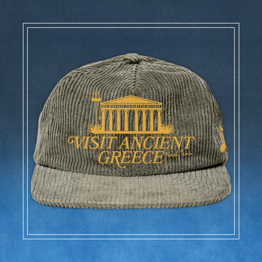 Visit Ancient Greece Corduroy Hat (Classic)